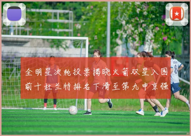全明星次轮投票揭晓火箭双星入围前十杜兰特排名下滑至第九申京强势晋级第十位